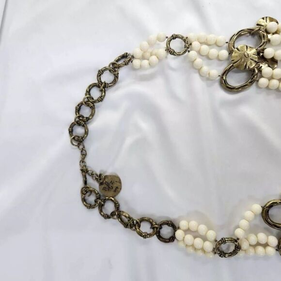 Luxe Rachel Zoe Multi Strand Bead and Charm Necklace NWOT - Picture 2 of 7